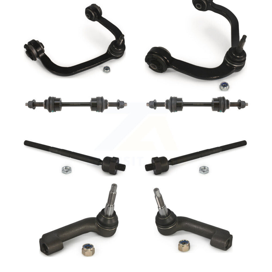 Front Suspension Control Arm And Ball Joint Assembly Steering Tie Rod End Stabilizer Bar Link Kit (8Pc) For Ford F-150 K72-100145