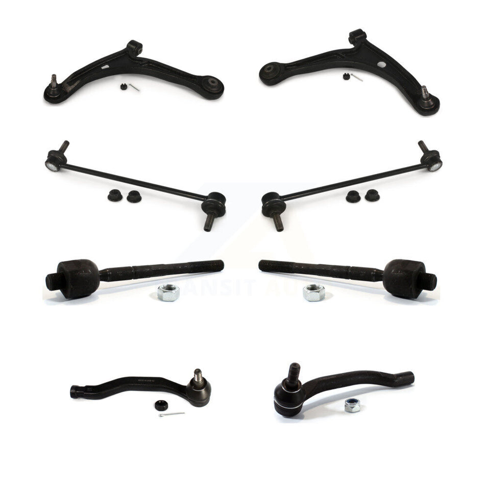 Front Suspension Control Arm And Ball Joint Assembly Steering Tie Rod End Stabilizer Bar Link Kit (8Pc) For Honda Pilot Acura MDX K72-100158