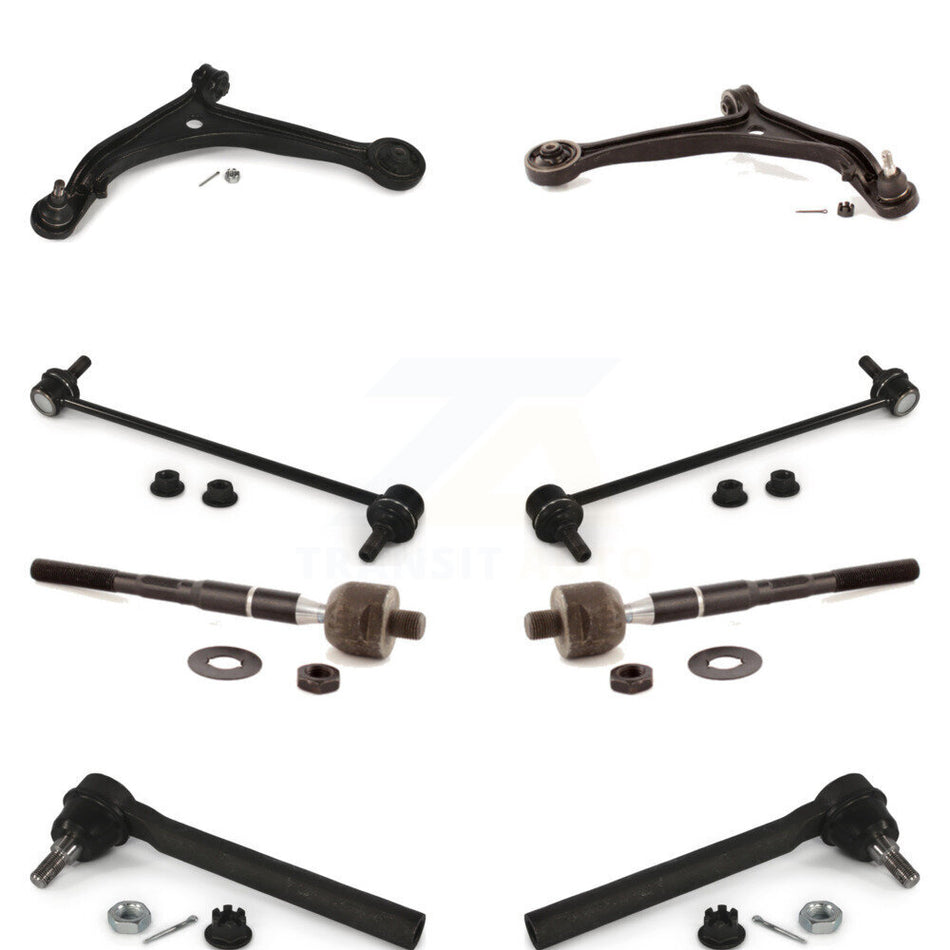 Front Suspension Control Arm And Ball Joint Assembly Steering Tie Rod End Stabilizer Bar Link Kit (8Pc) For Honda Odyssey K72-100691