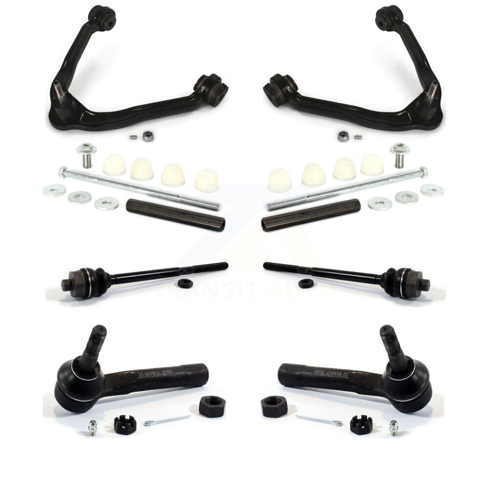 Front Suspension Control Arm & Ball Joint Assembly Steering Tie Rod End Link Kit For Chevrolet Silverado 1500 GMC Tahoe Sierra Suburban Yukon Avalanche XL Cadillac Classic Escalade ESV EXT K72-101126