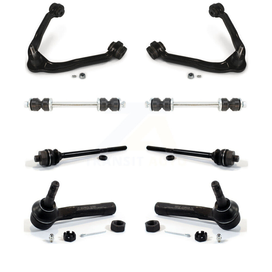 Front Suspension Control Arm & Ball Joint Assembly Steering Tie Rod End Link Kit For Chevrolet Silverado 1500 GMC Tahoe Sierra Suburban Yukon Avalanche XL Cadillac Classic Escalade ESV EXT K72-101126