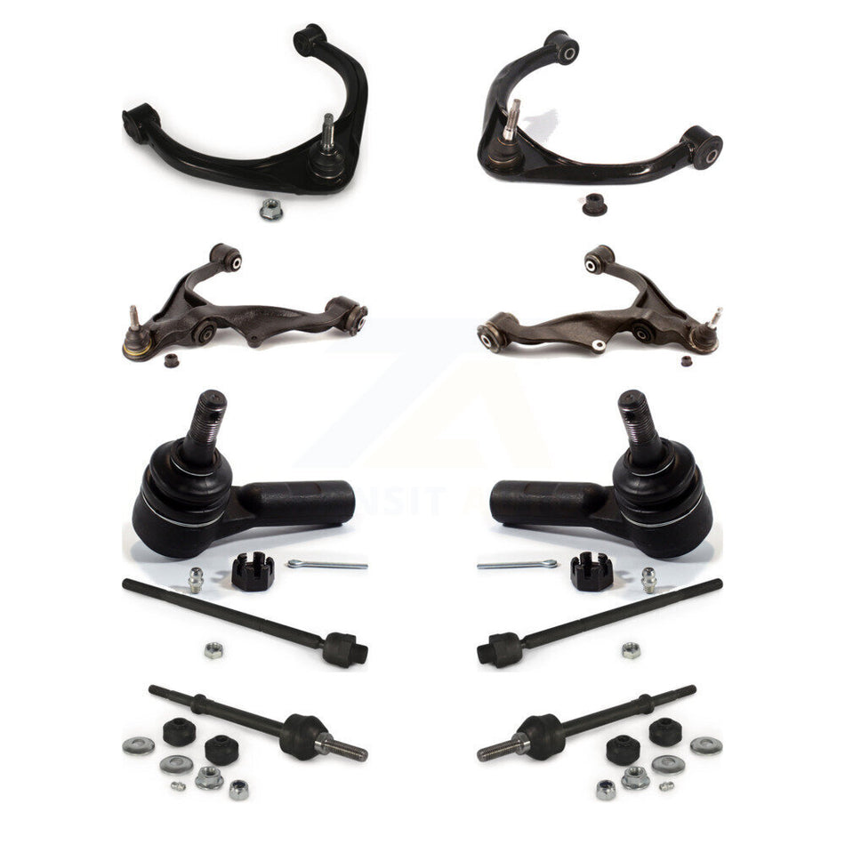 Front And Control Arms Assembly Lower Ball Joints Tie Rods Link Sway Bar Suspension Kit (10Pc) For Ram 1500 Dodge 4WD K72-101180