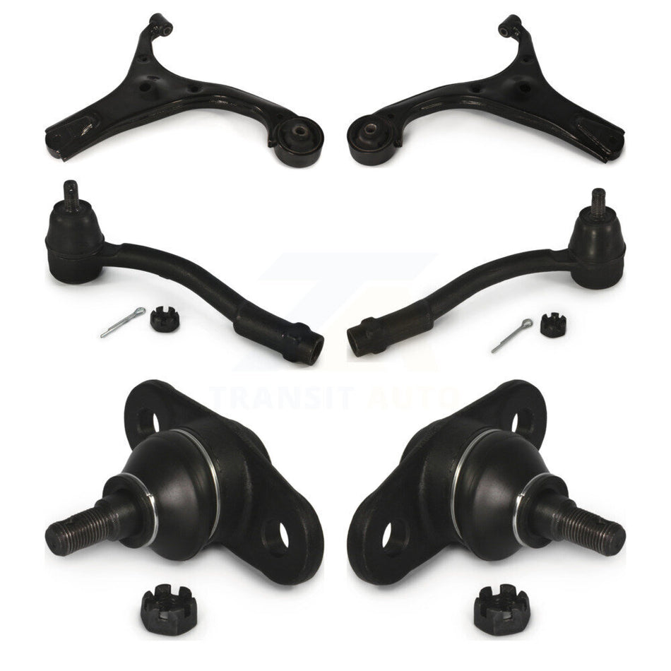 Front Suspension Control Arm With Tie Rod End And Ball Joint Kit (6Pc) For Hyundai Accent K72-101283