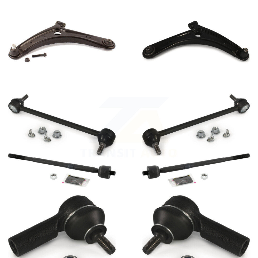 Front Suspension Control Arm And Ball Joint Tie Rod End Link Kit (8Pc) For Mitsubishi RVR K72-101526