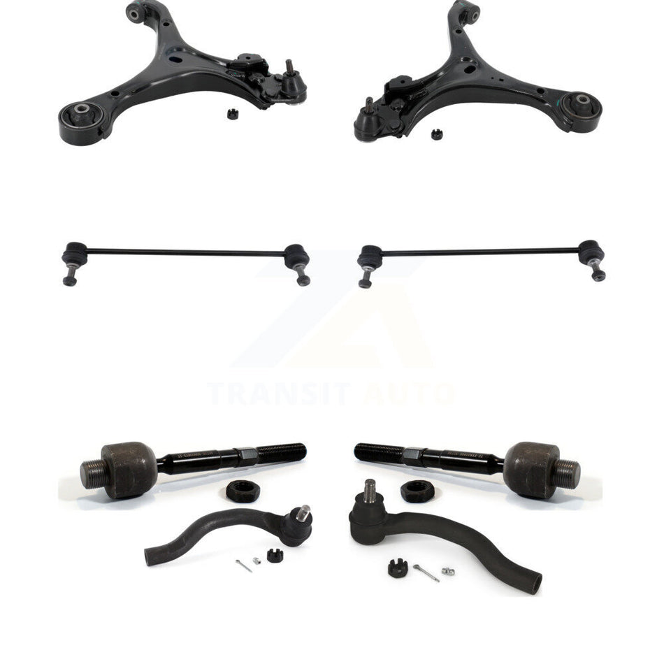 Front Suspension Control Arm Ball Joint Tie Rod End Link Kit (8Pc) For Honda Civic Acura K72-101536