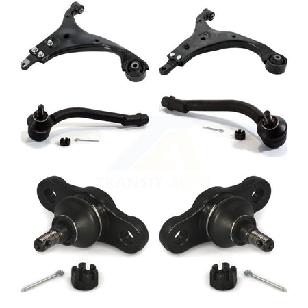 Front Suspension Control Arm With Tie Rod End & Ball Joint Kit (6Pc) For Hyundai Elantra K72-101537