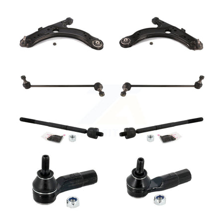 Front Lower Control Arm And Ball Joint Tie Rod End Link Kit (8Pc) For Volkswagen Jetta K72-101696