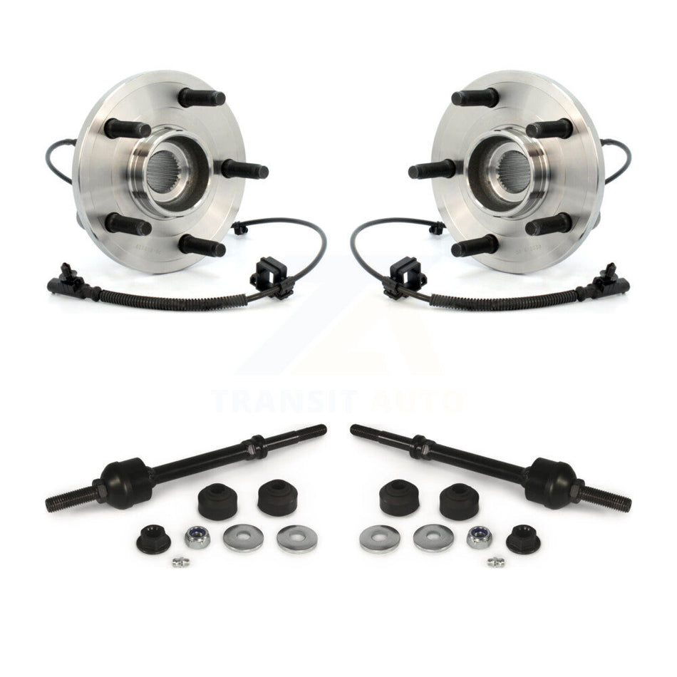 Front Hub Bearing Assembly And Link Kit For Dakota Dodge Mitsubishi Raider Ram K77-100269