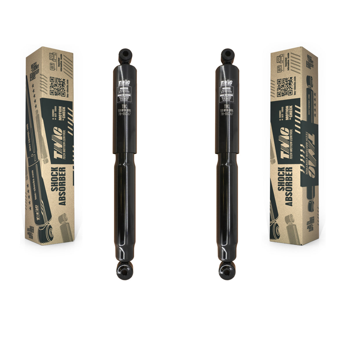 Rear Shock Absorbers Pair For 2017-2024 Ford F-350 Super Duty Cab & Chassis with RWD K78-101191
