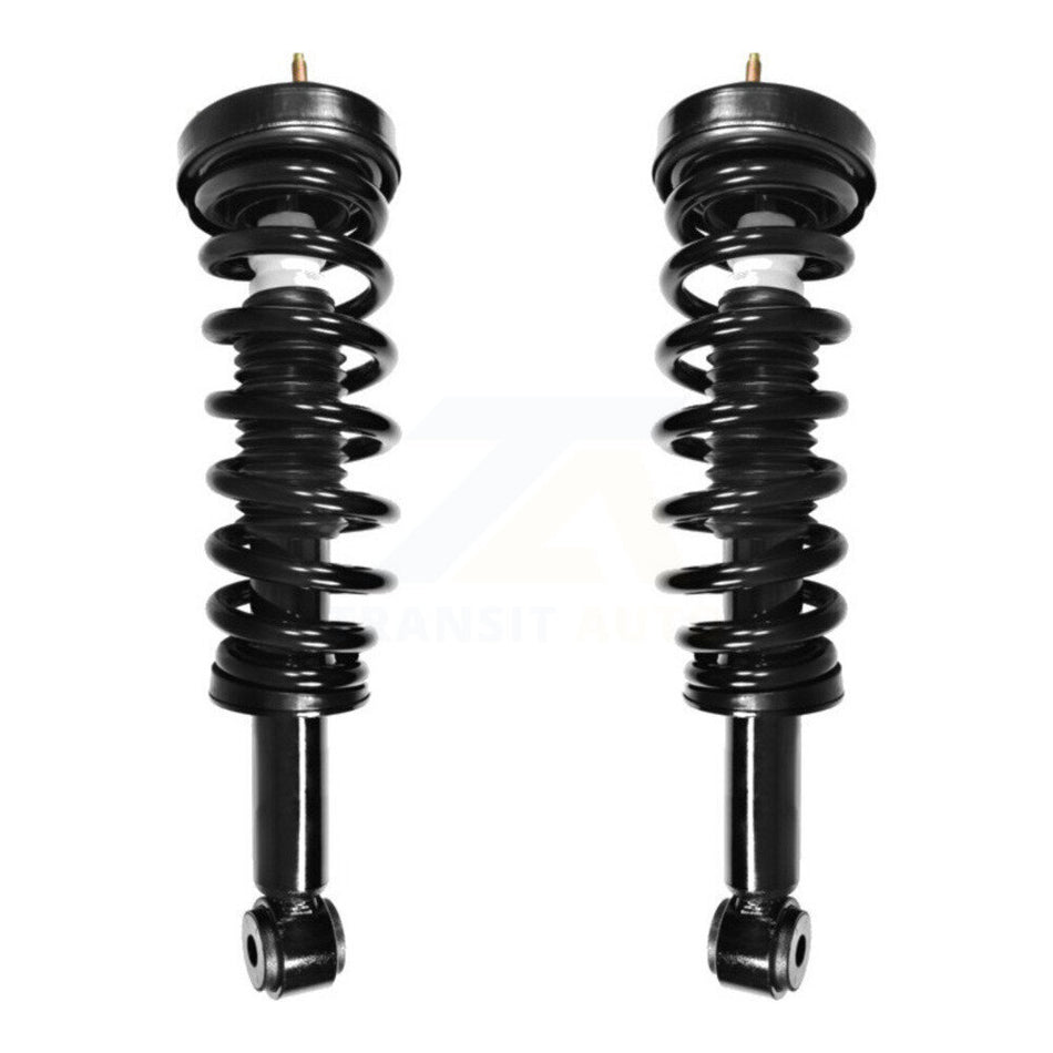 Front Complete Suspension Shocks Strut And Coil Spring Mount Assemblies Pair For 2009-2013 Ford F-150 RWD Excludes All Wheel Drive Torsion K78A-100034