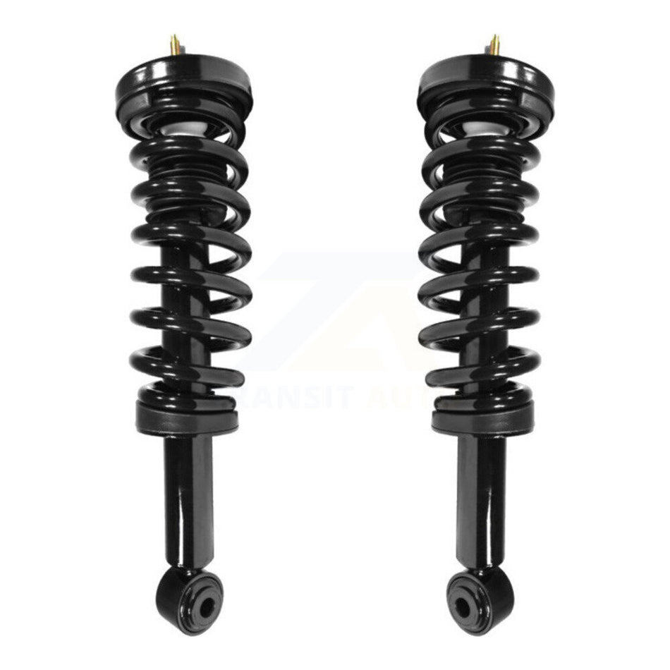 Front Complete Suspension Shocks Strut And Coil Spring Mount Assemblies Pair For 2009-2013 Ford F-150 4WD Excludes Rear Wheel Drive Torsion K78A-100035