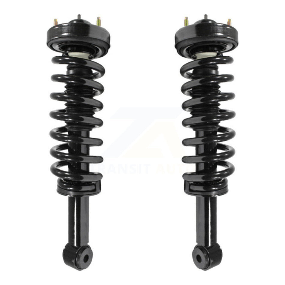 Front Complete Suspension Shocks Strut And Coil Spring Mount Assemblies Pair For 2007-2013 Ford Expedition Lincoln Navigator Excludes Continuous Control Dampening K78A-100059
