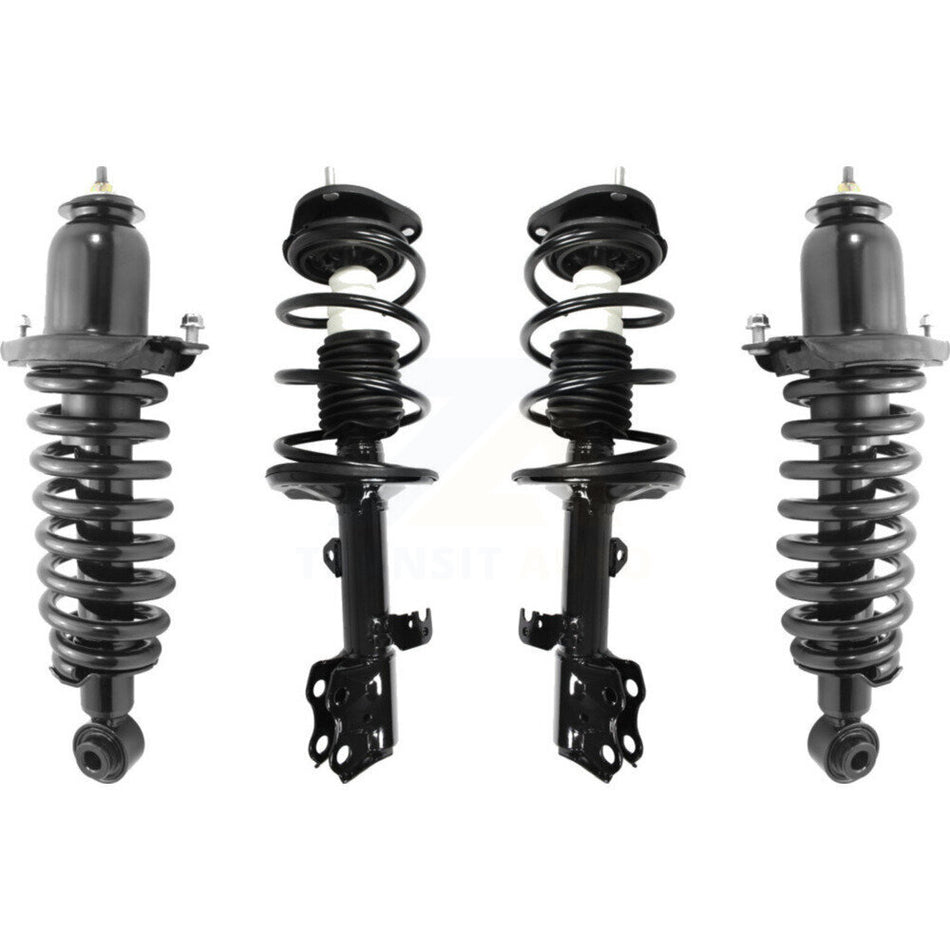 Front Rear Complete Suspension Shocks Strut And Coil Spring Mount Assemblies Kit For Toyota Matrix Pontiac Vibe Excludes Wheel Drive AWD K78A-100295
