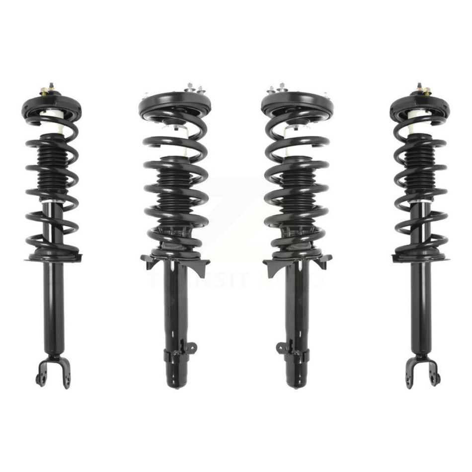 Front Rear Complete Suspension Shocks Strut And Coil Spring Mount Assemblies Kit For 2009-2014 Acura TSX K78A-100307