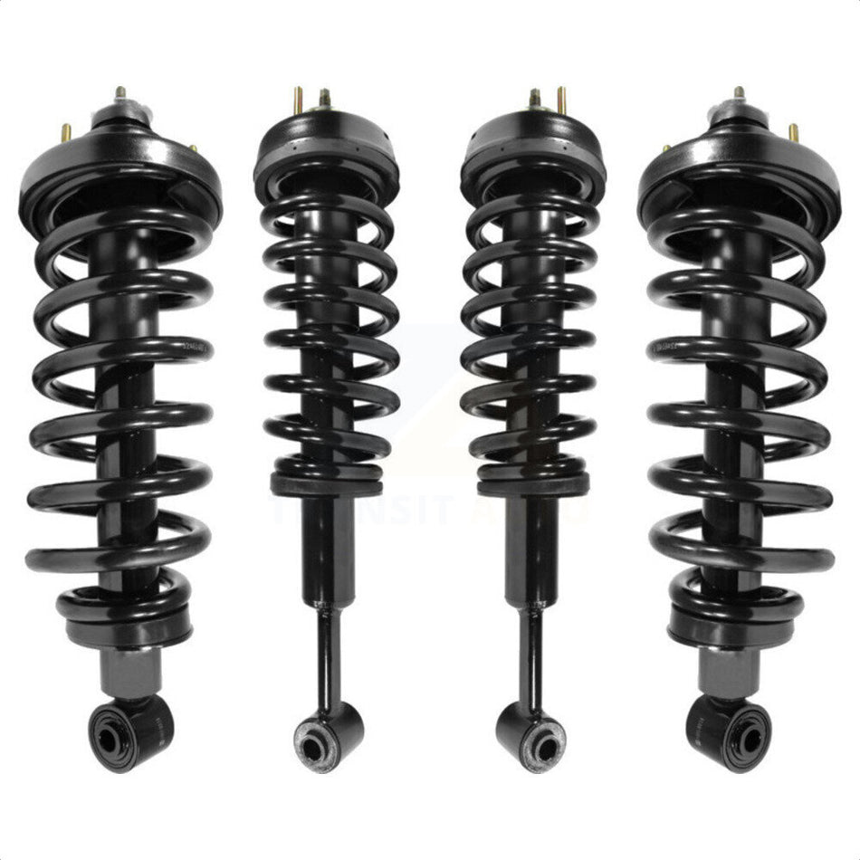 Front Rear Complete Suspension Shocks Strut And Coil Spring Mount Assemblies Kit For 2006-2010 Mercury Mountaineer Not Compatible With Sport Trac Models K78A-100315