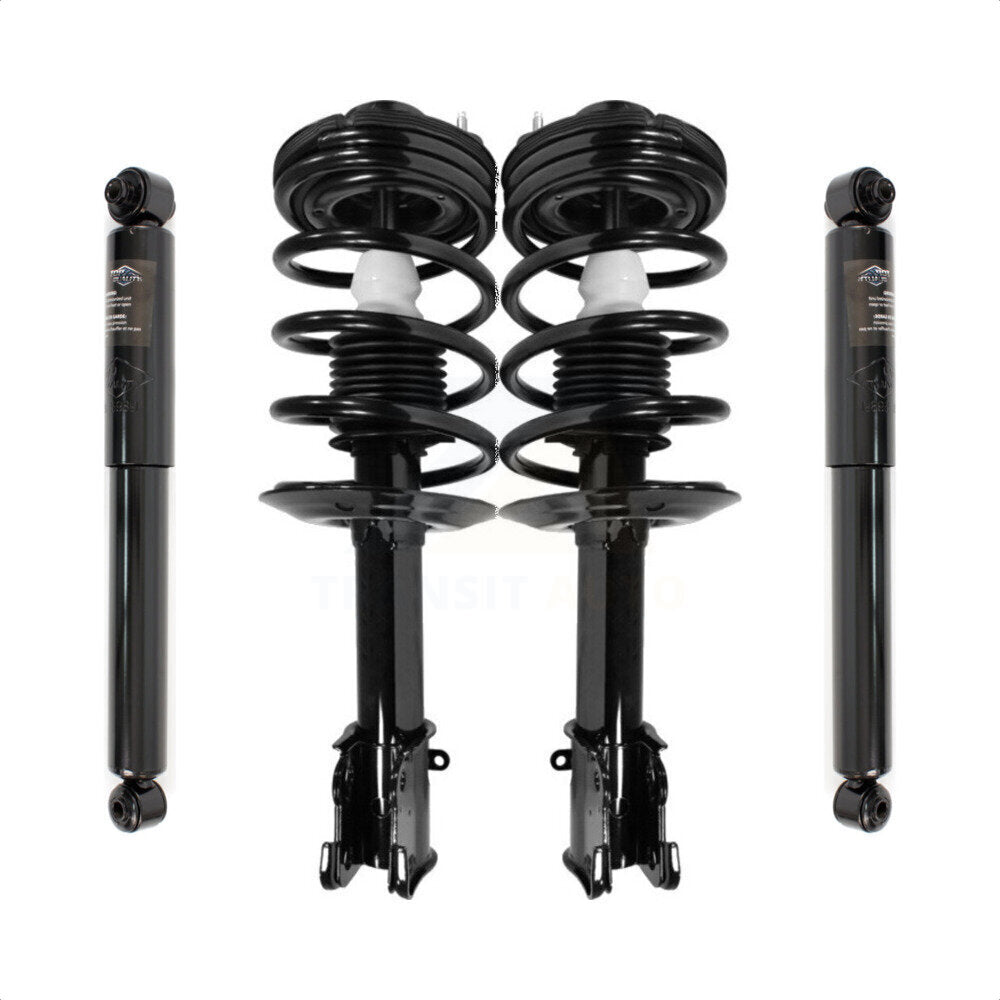 Front Rear Complete Suspension Shocks Strut And Coil Spring Mount Assemblies Kit For 2001-2010 Chrysler PT Cruiser - Left Right Side (Driver Passenger) K78M-100019 by Transit Auto