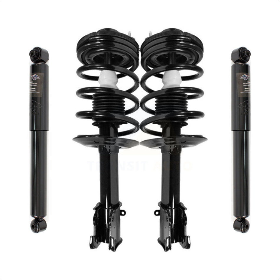 Front Rear Complete Suspension Shocks Strut And Coil Spring Mount Assemblies Kit For 2001-2010 Chrysler PT Cruiser - Left Right Side (Driver Passenger) K78M-100019 by Transit Auto