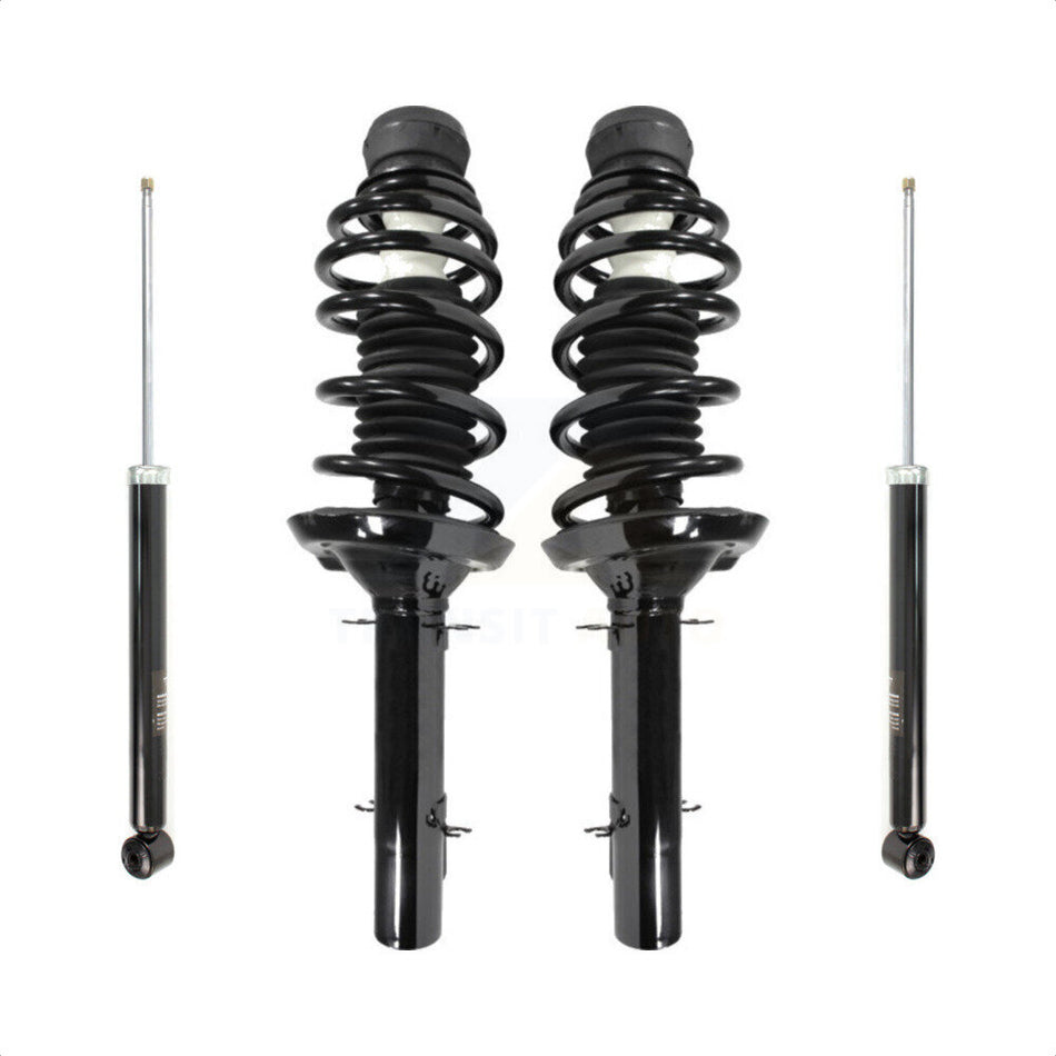 Front Rear Complete Suspension Shocks Strut And Coil Spring Mount Assemblies Kit For Volkswagen Beetle Jetta Golf City - Left Right Side (Driver Passenger) K78M-100023 by Transit Auto