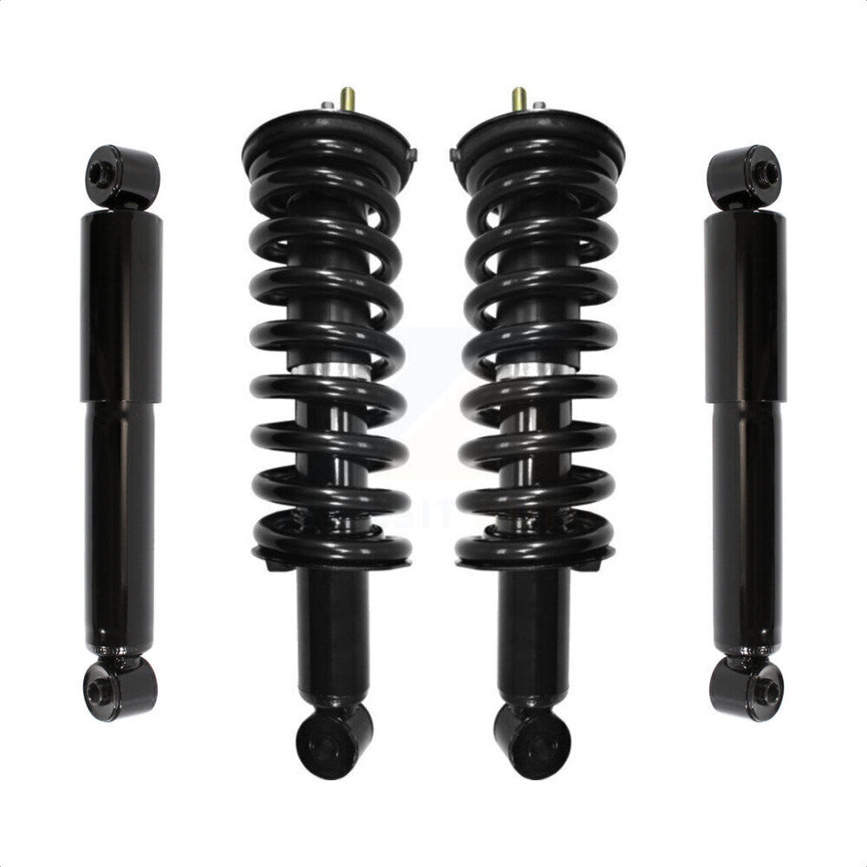 Front Rear Complete Suspension Shocks Strut And Coil Spring Mount Assemblies Kit For Nissan Pathfinder - Left Right Side (Driver Passenger) K78M-100026 by Transit Auto