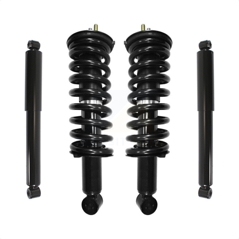 Front Rear Complete Suspension Shocks Strut And Coil Spring Mount Assemblies Kit For Nissan Xterra - Left Right Side (Driver Passenger) K78M-100027 by Transit Auto