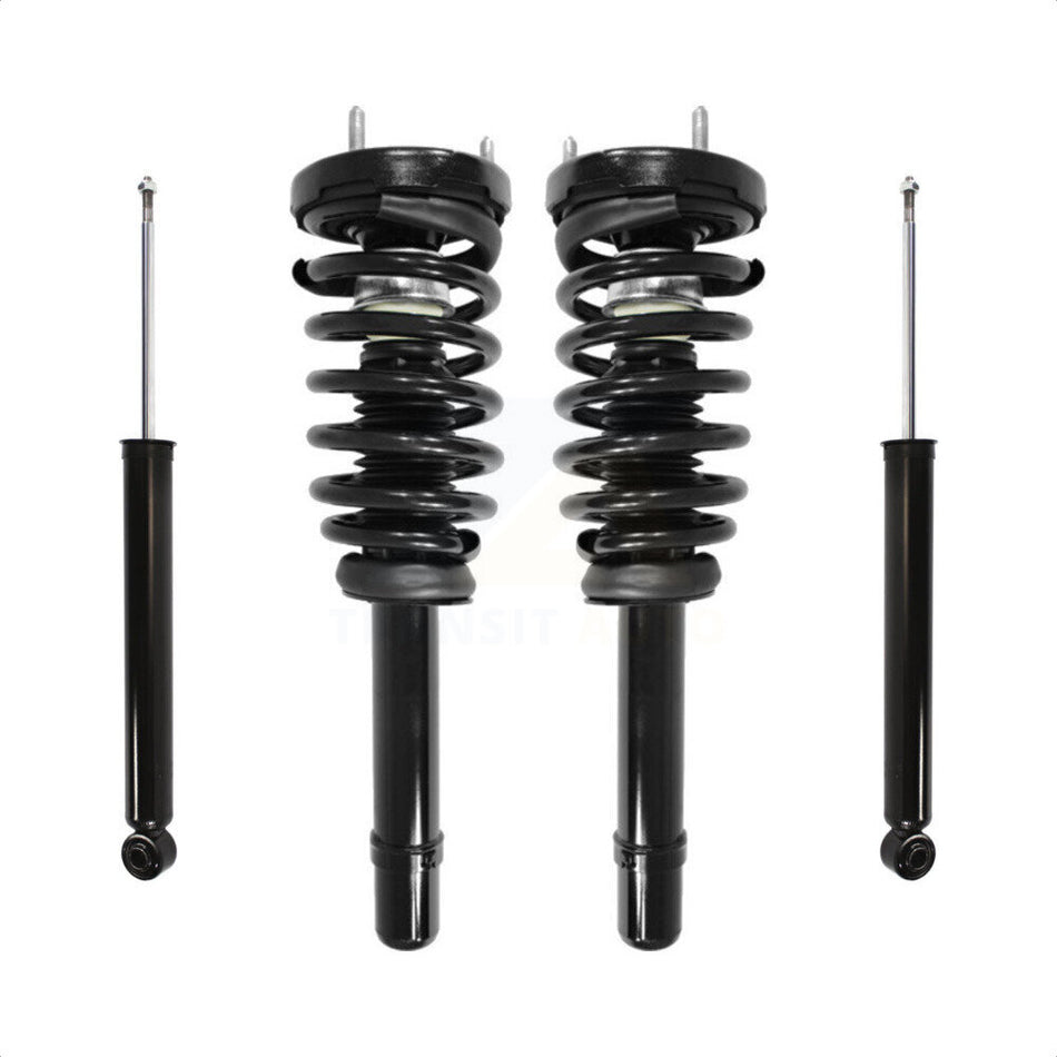 Front Rear Complete Suspension Shocks Strut And Coil Spring Mount Assemblies Kit For Hyundai Sonata Azera - Left Right Side (Driver Passenger) K78M-100029 by Transit Auto