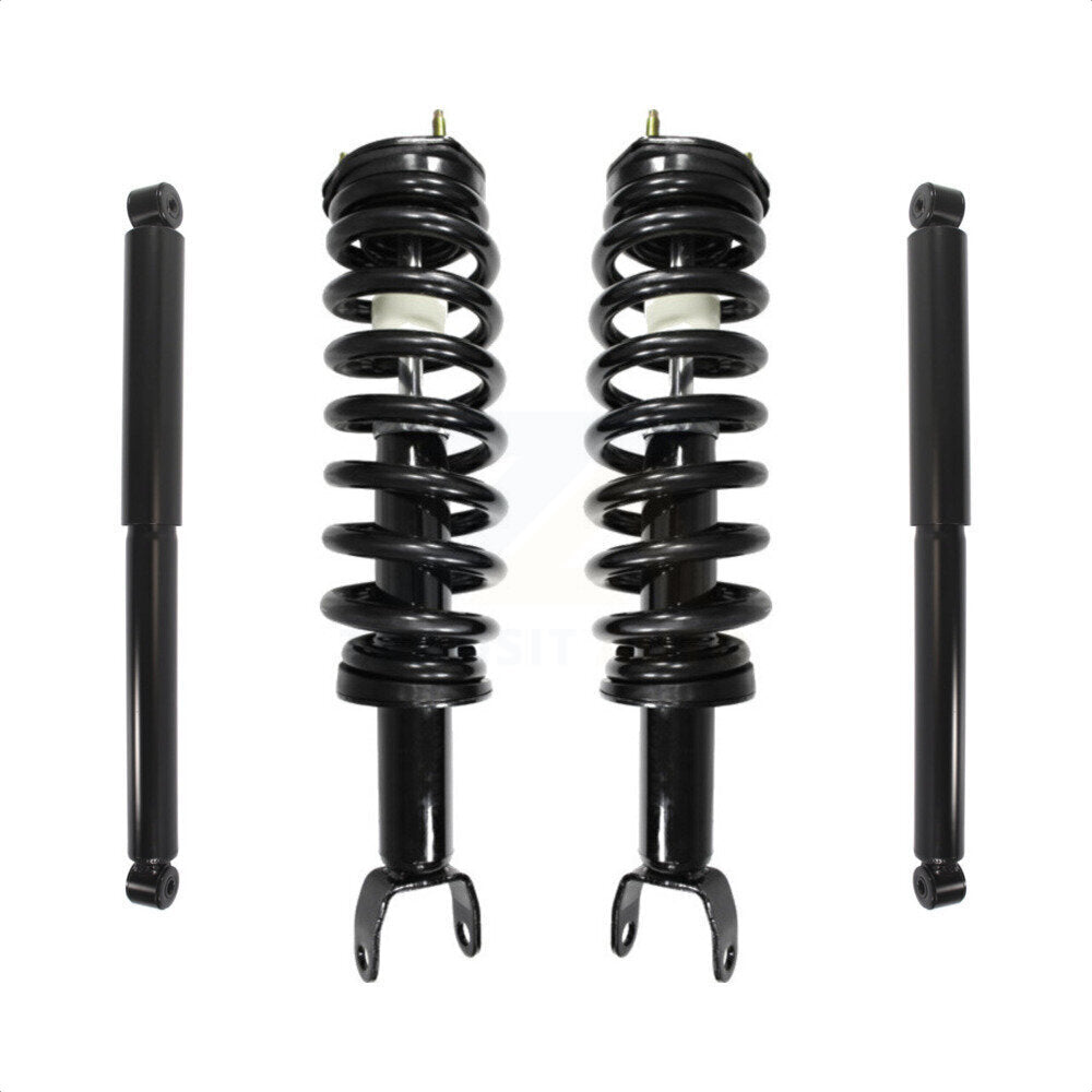 Front Rear Complete Shocks Strut Coil Spring Kit For 2006-2008 Dodge Ram 1500 Standard Cab Pickup Crew with 4WD Excludes Wheel Drive TRX4 Models SRT-10 K78M-100030 by Transit Auto