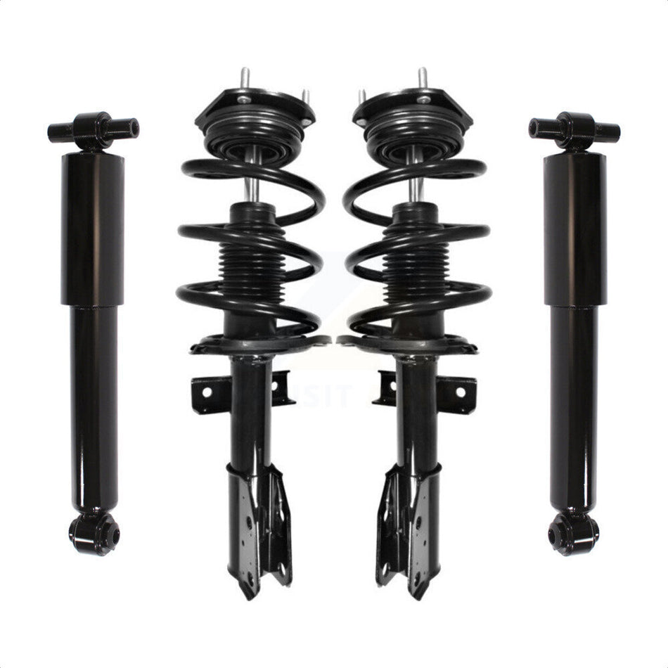 Front Rear Complete Suspension Shocks Strut And Coil Spring Mount Assemblies Kit For GMC Acadia Chevrolet Traverse Buick Enclave Saturn Outlook - Left Right (Driver Passenger) K78M-100032