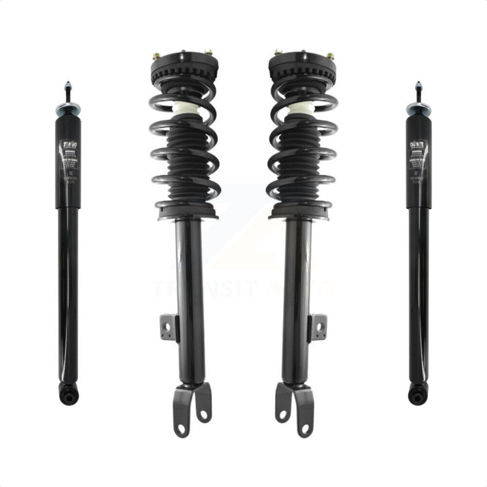 Front Rear Complete Shocks Strut And Coil Spring Mount Assemblies Kit For Chrysler 300 Fits C Models with V8 Engines Limited Model V6 Engines; Excludes All Wheel Drive - K78M-100033