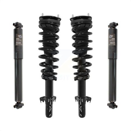 Front Rear Complete Suspension Shocks Strut And Coil Spring Mount Assemblies Kit For Ford Fusion Mercury Milan Excludes V6 Engines - Left Right Side (Driver Passenger) K78M-100038 by Transit Auto