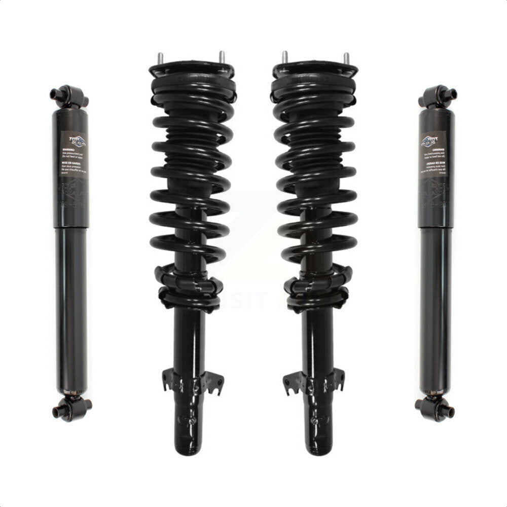 Front Rear Complete Suspension Shocks Strut And Coil Spring Mount Assemblies Kit For Ford Fusion Mazda 6 Lincoln MKZ Mercury Milan Zephyr - Left Right Side (Driver Passenger) K78M-100039 by Transit Auto