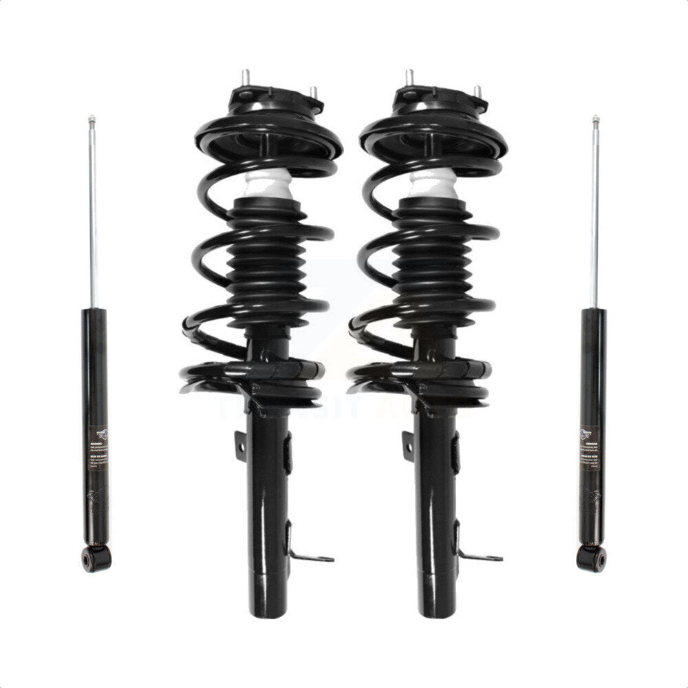 Front Rear Complete Suspension Shocks Strut And Coil Spring Mount Assemblies Kit For Ford Focus Excludes SVT Models - Left Right Side (Driver Passenger) K78M-100078 by Transit Auto