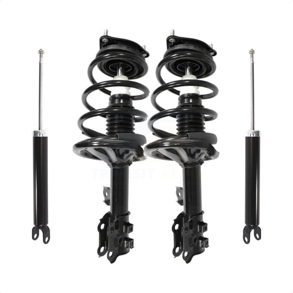 Front Rear Complete Suspension Shocks Strut And Coil Spring Mount Assemblies Kit For Hyundai Elantra - Left Right Side (Driver Passenger) K78M-100087 by Transit Auto