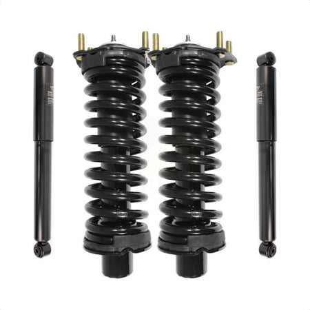 Front Rear Complete Suspension Shocks Strut And Coil Spring Mount Assemblies Kit For Jeep Liberty Dodge Nitro Excludes Diesel Engines - Left Right Side (Driver Passenger) K78M-100089 by Transit Auto