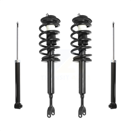 Front Rear Complete Suspension Shocks Strut And Coil Spring Mount Assemblies Kit For Volkswagen Passat Audi A6 - Left Right Side (Driver Passenger) K78M-100094 by Transit Auto