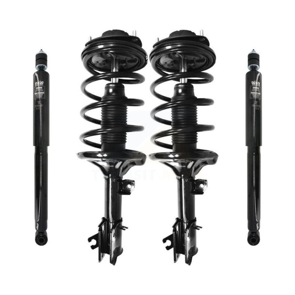 Front Rear Complete Suspension Shocks Strut And Coil Spring Mount Assemblies Kit For 2001-2006 Hyundai Santa Fe - Left Right Side (Driver Passenger) K78M-100096
