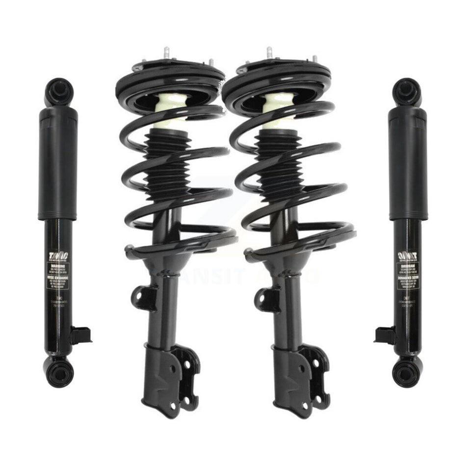 Front Rear Complete Suspension Shocks Strut And Coil Spring Mount Assemblies Kit For 2007-2009 Hyundai Santa Fe - Left Right Side (Driver Passenger) K78M-100097