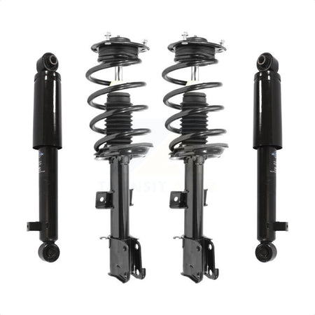 Front Rear Complete Suspension Shocks Strut And Coil Spring Mount Assemblies Kit For 2010-2012 Hyundai Santa Fe - Left Right Side (Driver Passenger) K78M-100098 by Transit Auto