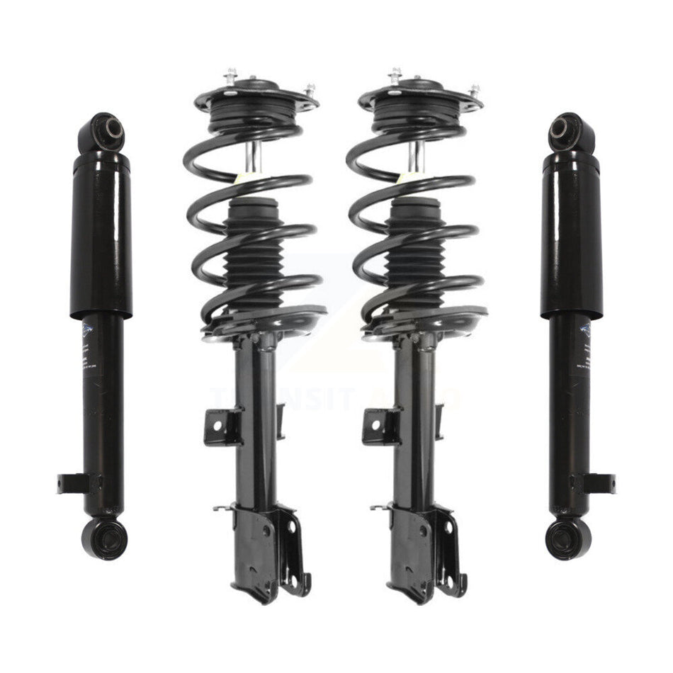 Front Rear Complete Suspension Shocks Strut And Coil Spring Mount Assemblies Kit For 2010-2012 Hyundai Santa Fe - Left Right Side (Driver Passenger) K78M-100098