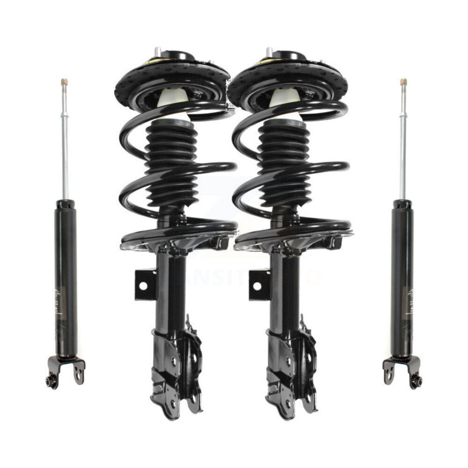 Front Rear Complete Suspension Shocks Strut And Coil Spring Mount Assemblies Kit For 2004-2008 Nissan Maxima - Left Right Side (Driver Passenger) K78M-100099