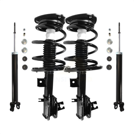 Front Rear Complete Suspension Shocks Strut And Coil Spring Mount Assemblies Kit For 2009-2014 Nissan Maxima - Left Right Side (Driver Passenger) K78M-100100 by Transit Auto