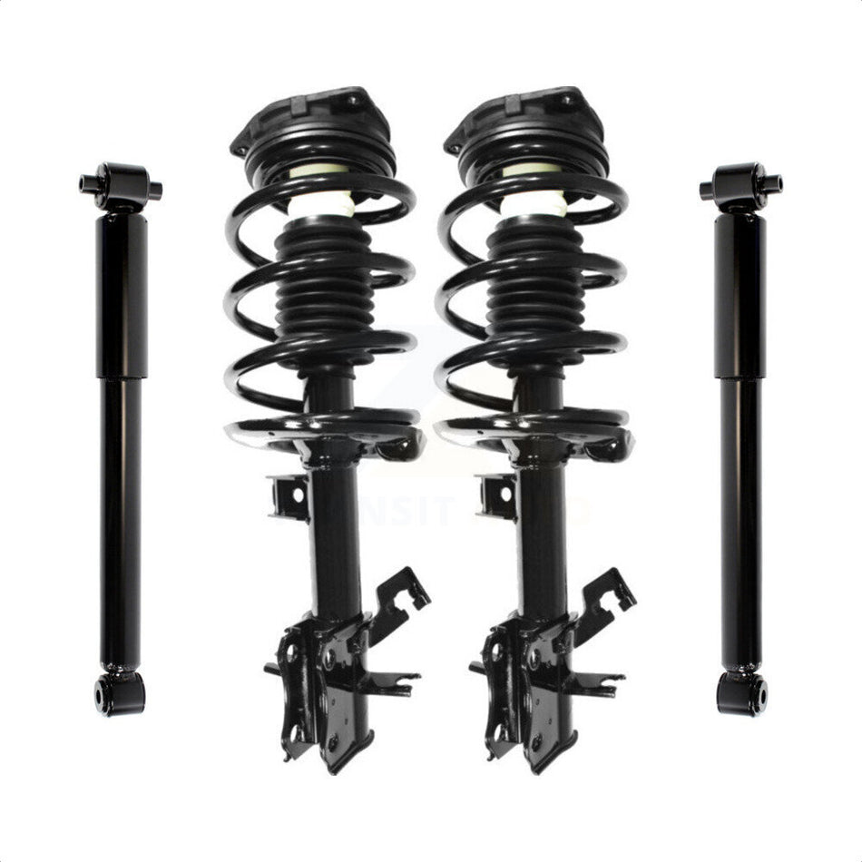 Front Rear Complete Suspension Shocks Strut And Coil Spring Mount Assemblies Kit For Nissan Sentra Excludes SE-R Spec V Models - Left Right Side (Driver Passenger) K78M-100106 by Transit Auto