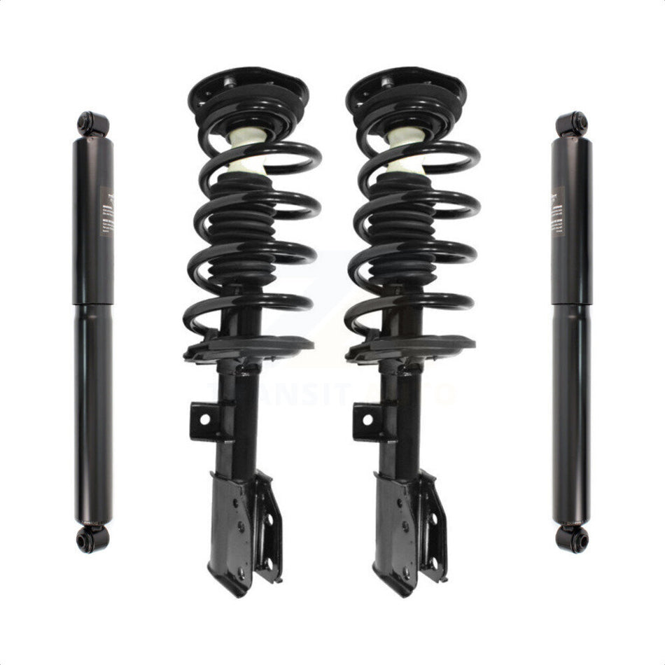 Front Rear Complete Suspension Shocks Strut And Coil Spring Mount Assemblies Kit For 2010-2017 Chevrolet Equinox GMC Terrain Excludes Models With 19" Wheels - Left Right Side K78M-100107 by Transit Auto