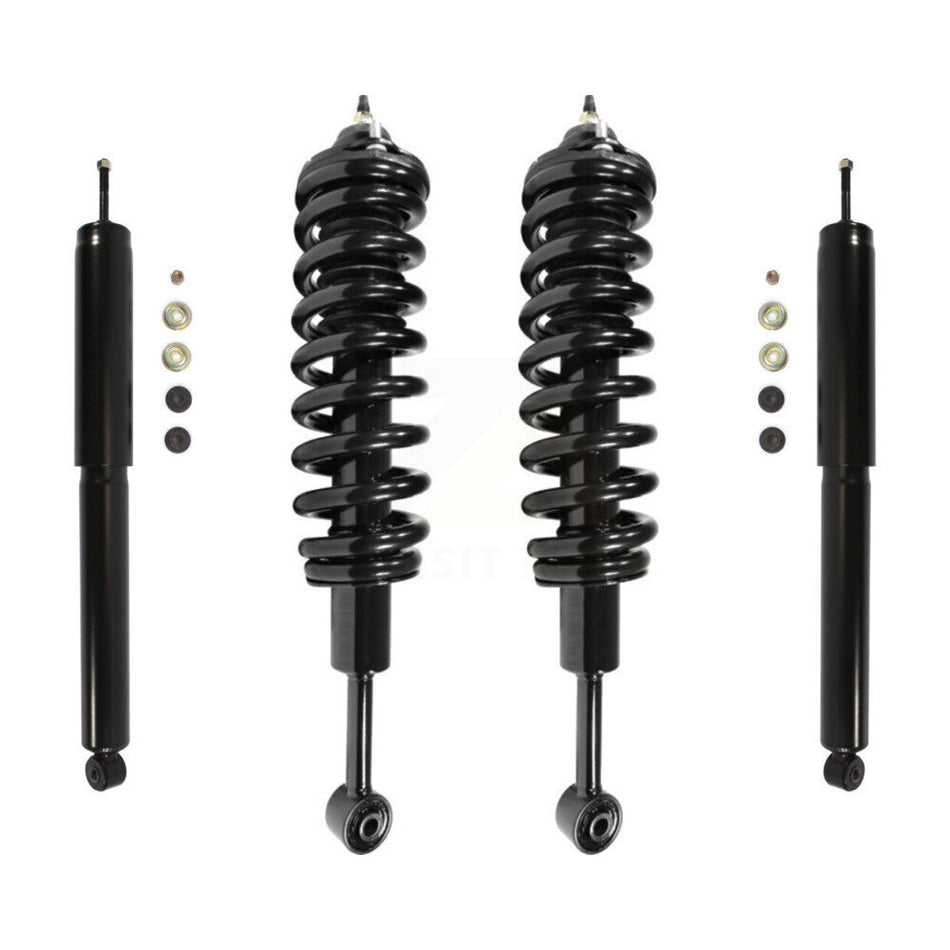 Front Rear Complete Suspension Shocks Strut And Coil Spring Mount Assemblies Kit For Toyota Tacoma Excludes TRD Models Non PreRunner Wheel Drive - Left Right Side K78M-100109