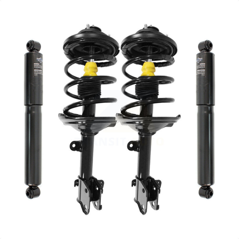 Front Rear Complete Suspension Shocks Strut And Coil Spring Mount Assemblies Kit For 2003-2006 Acura MDX - Left Right Side (Driver Passenger) K78M-100110 by Transit Auto