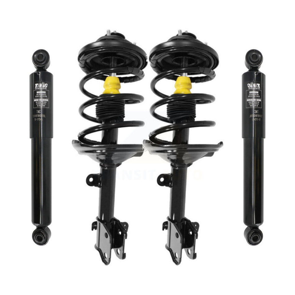 Front Rear Complete Suspension Shocks Strut And Coil Spring Mount Assemblies Kit For 2003-2006 Acura MDX - Left Right Side (Driver Passenger) K78M-100110