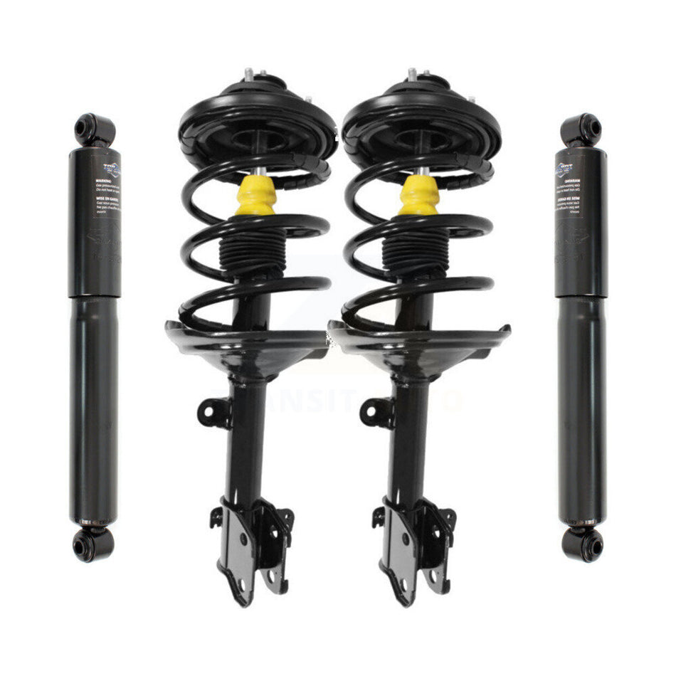 Front Rear Complete Suspension Shocks Strut And Coil Spring Mount Assemblies Kit For 2003-2006 Acura MDX - Left Right Side (Driver Passenger) K78M-100110