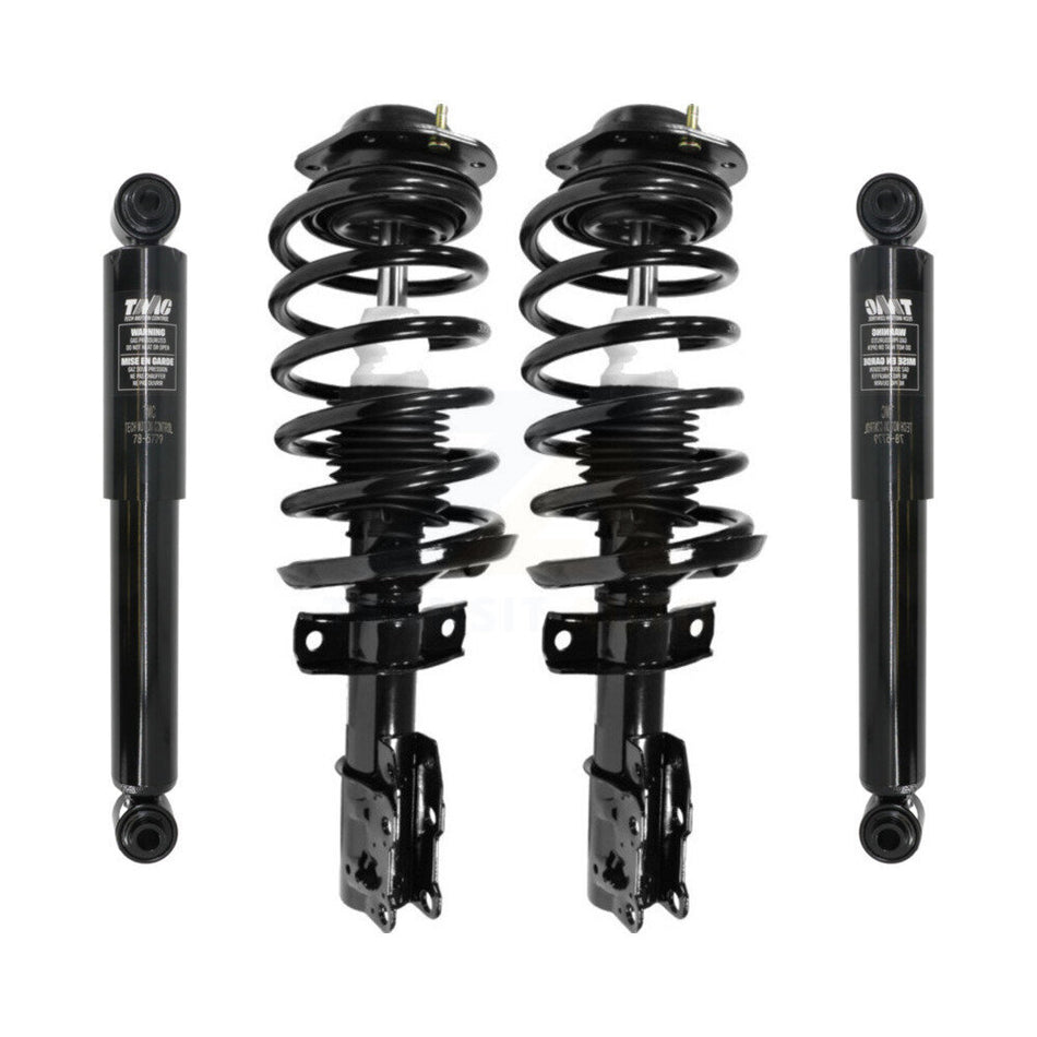 Front Rear Complete Suspension Shocks Strut And Coil Spring Mount Assemblies Kit For Chevrolet Cobalt HHR Pontiac G5 Pursuit - Left Right Side (Driver Passenger) K78M-100114