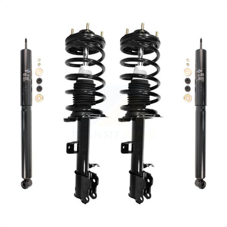 Front Rear Complete Suspension Shocks Strut And Coil Spring Mount Assemblies Kit For Ford Escape Mazda Tribute Mercury Mariner - Left Right Side (Driver Passenger) K78M-100116 by Transit Auto