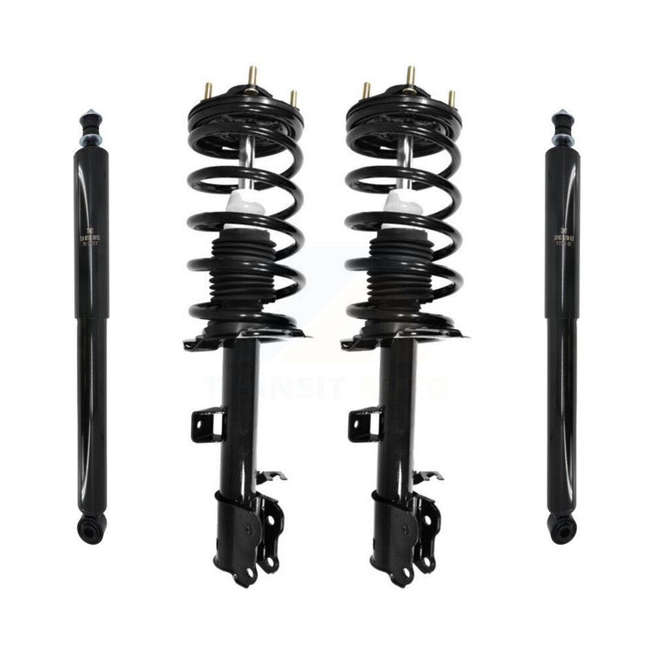 Front Rear Complete Suspension Shocks Strut And Coil Spring Mount Assemblies Kit For Ford Escape Mazda Tribute Mercury Mariner - Left Right Side (Driver Passenger) K78M-100116