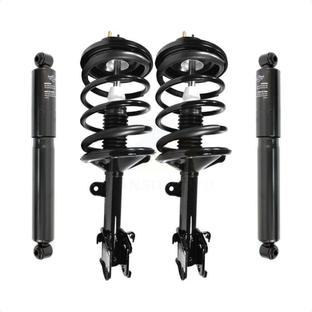 Front Rear Complete Suspension Shocks Strut And Coil Spring Mount Assemblies Kit For Honda Pilot Acura MDX - Left Right Side (Driver Passenger) K78M-100119 by Transit Auto